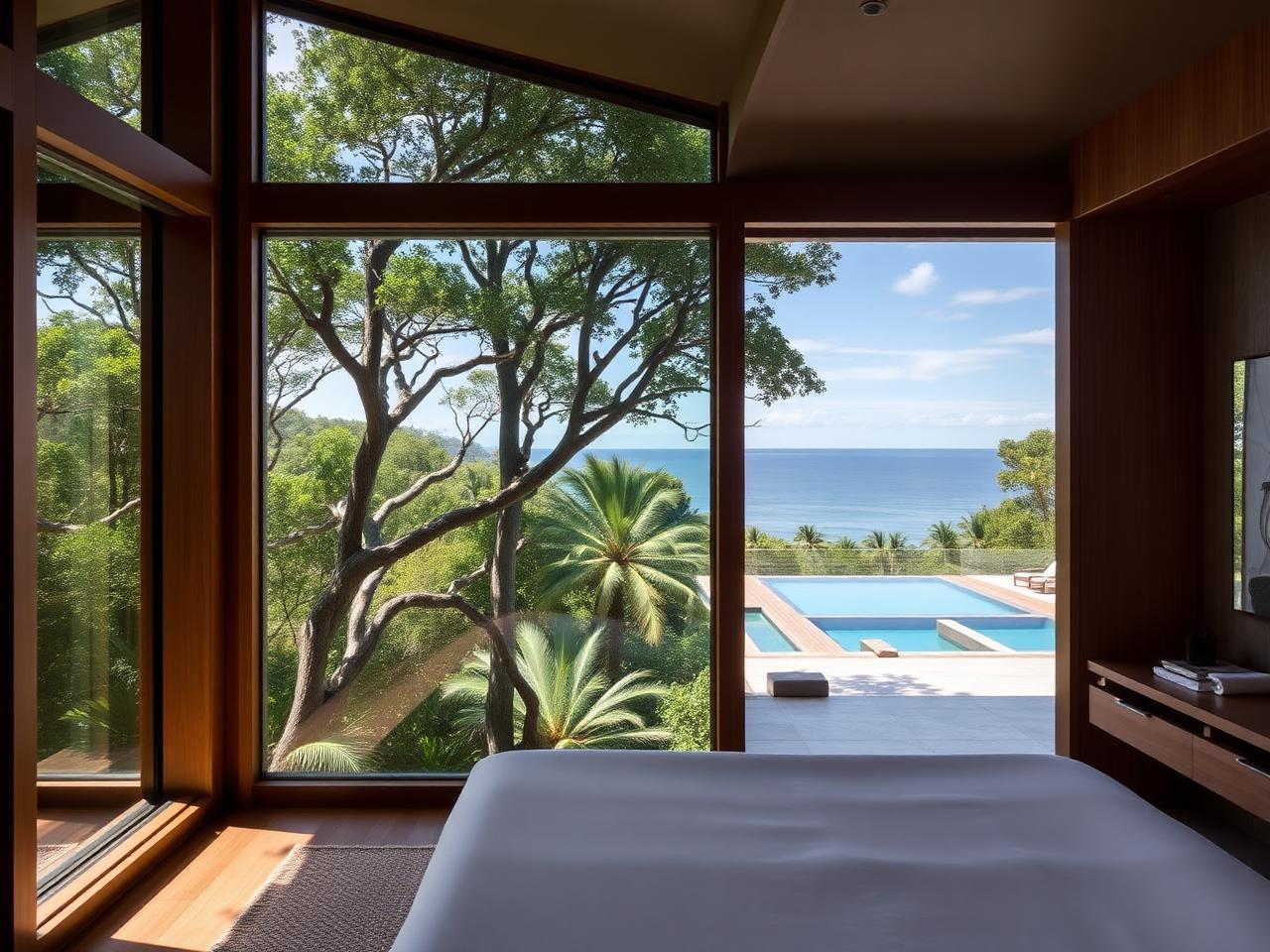 SkyForest Master Suite - Ensuite bath, spacious living areas, infinity pool, jungle and ocean.