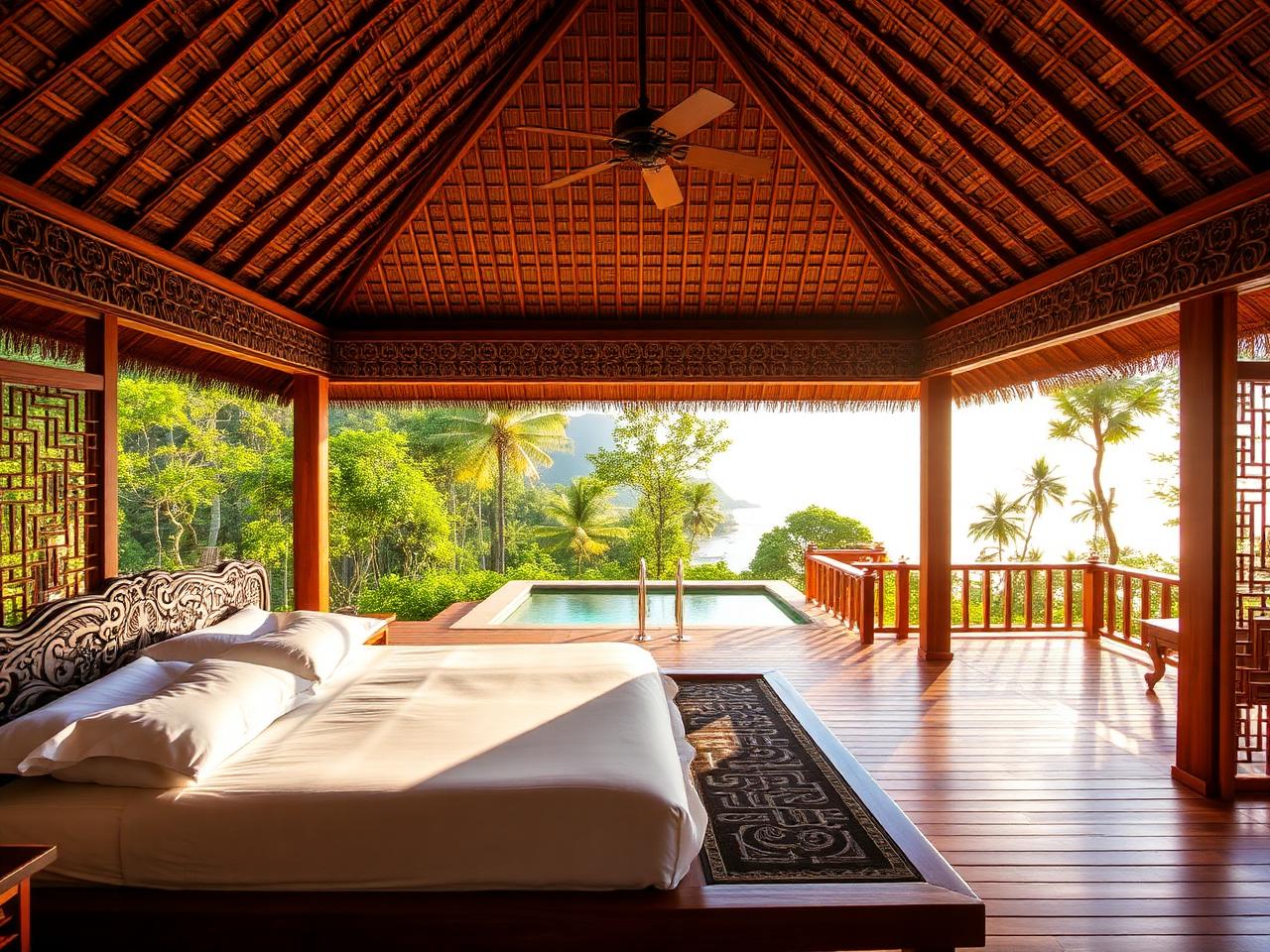 VIP Single Bali Villa - Cliff's edge, private cold plunge, ocean views